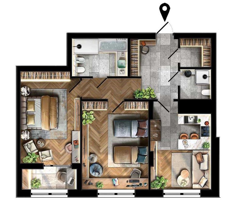 Продаж 2-кімнатної квартири, новобудова, ЖК Dynastia BC, Біла Церква