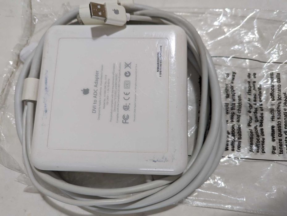 Комплектуючі Apple А1006 DVI to ADC , Shuttle  DVI to DVI,  VGA to VGA