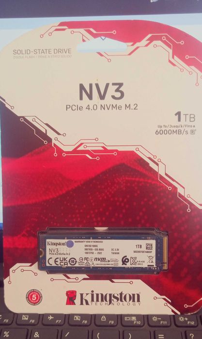 SSD Kingston NV3 PCIe 4.0 NVMe M.2 1TB 2522