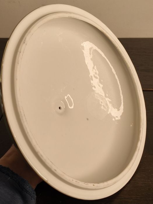 Stara pokrywa do Wazy od zupy w róże PRL ⁴⁶
