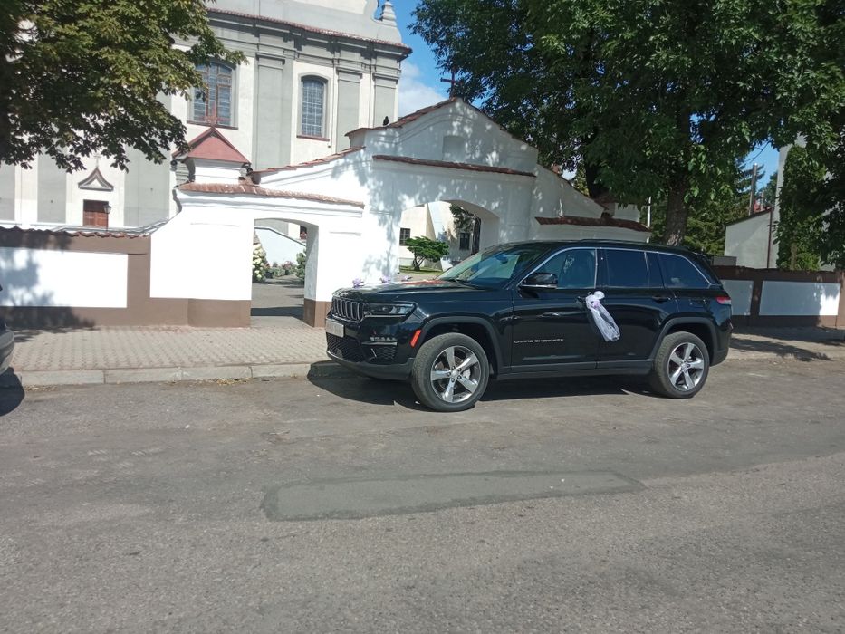 Dodge Challenger / Jeep Grand Cherokee wynajem auto do ślubu