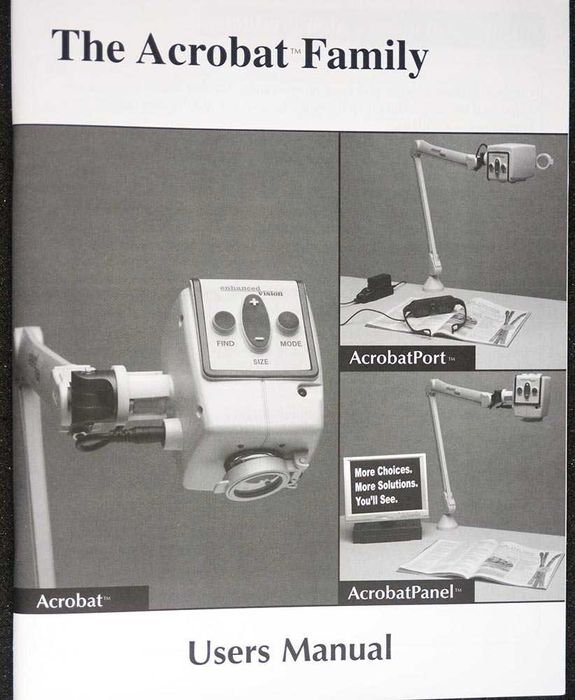 Ampliador de leitura Acrobat