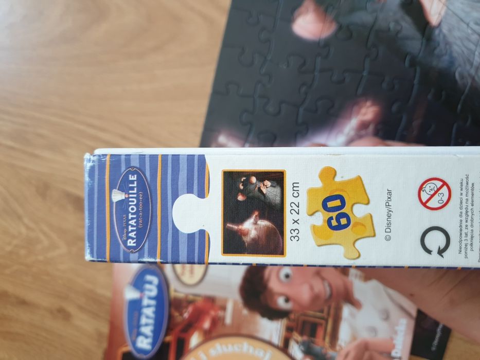 Puzzle i  książka Ratatouille
