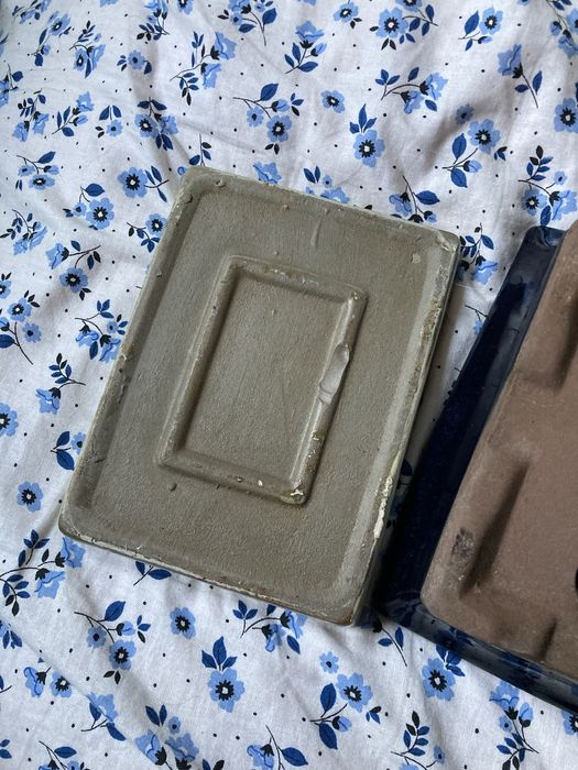 Doniczka do bonsai ceramiczna granatowa z podstawką