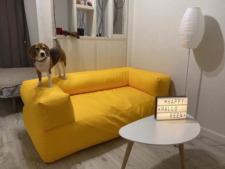 Диван бескаркасный большой, диванчик, пуф, кресло-мешок, мебель, диван