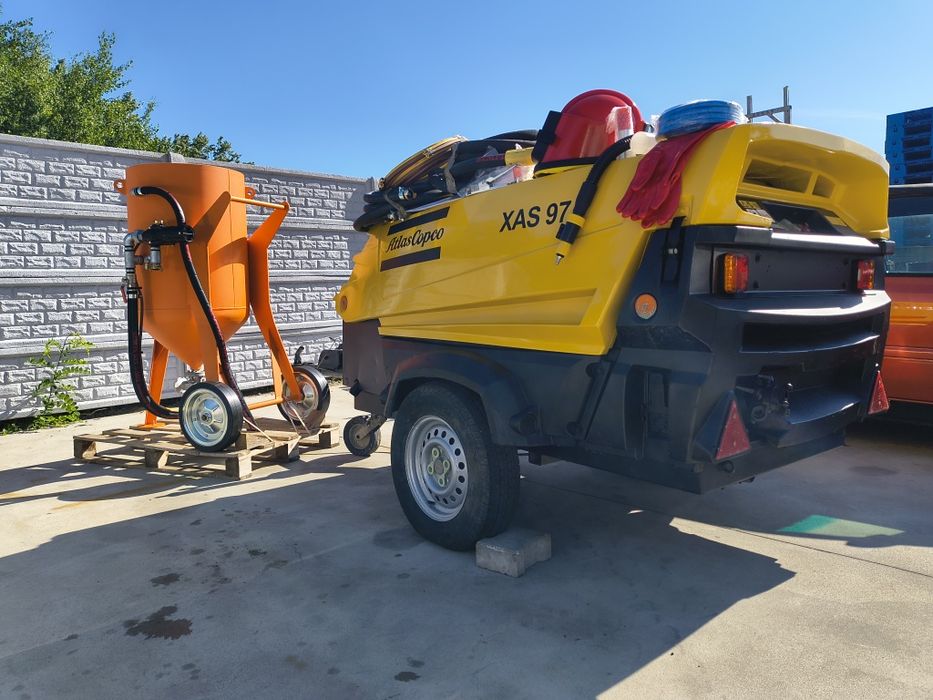 Atlas copco xas 97+piaskarka dostawa szkolenie gratis