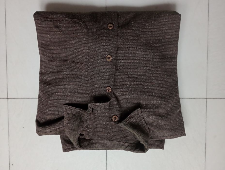 Duża brązowa koszula męska