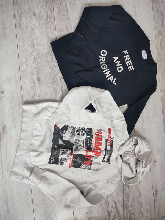 2 bluzy chlopiece rozm 140/146