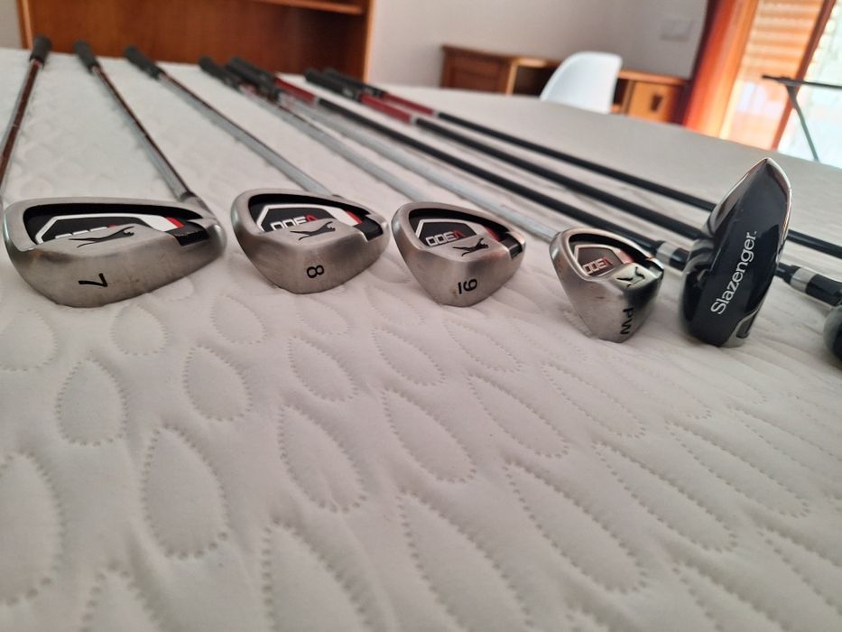 Tacos de golfe e saco