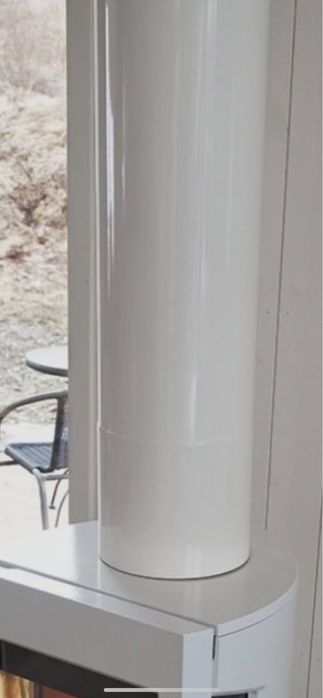 Komin systemowy izolowany w kolorze Bialym