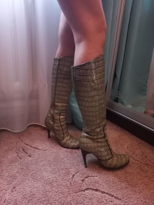 Продам сапоги кожаные