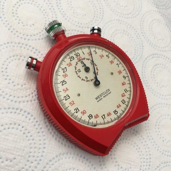 Stoper vintage WESTCLOX Shock Resistant Swiss do naprawy