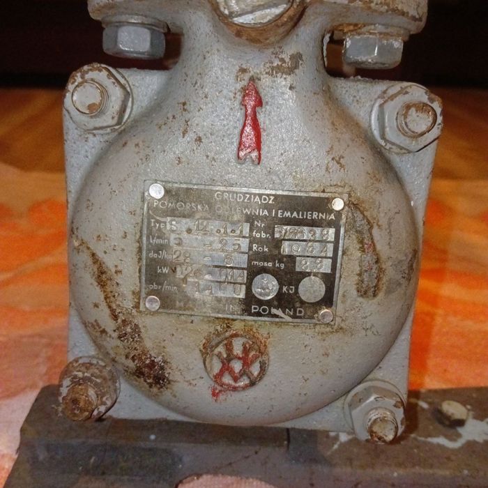 Pompa próżniowa typu S-12-0,4-1 z roku 1984