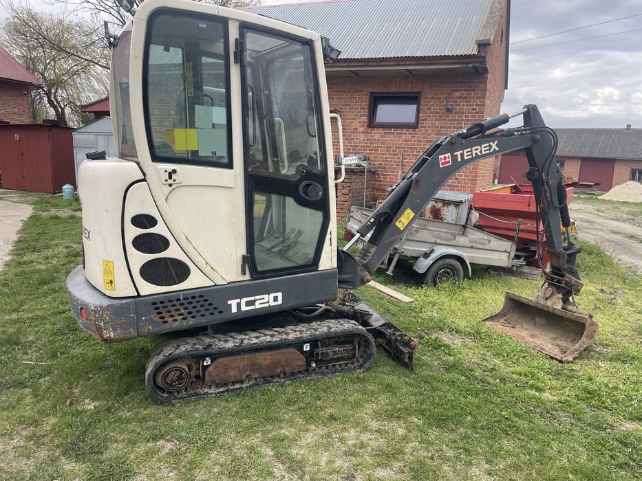 Minikoparka mini koparka terex tc 20 long