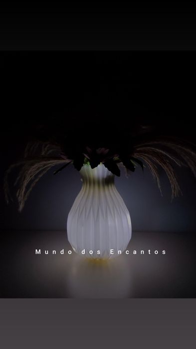 Vaso com iluminação