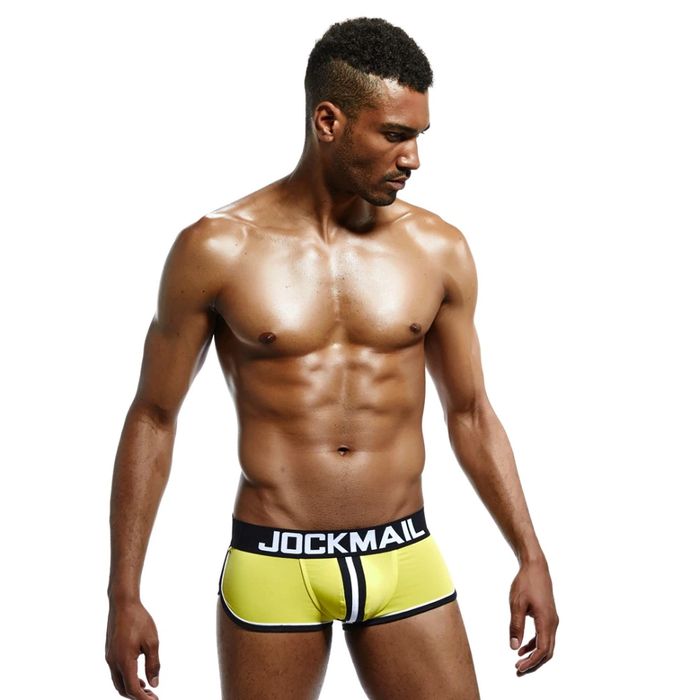 Mocno zabudowane jockstrapy z przodu a z tyłu goła pupa JOCKMAIL - XL