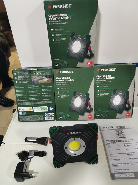 Бездротовий будівельний ліхтарик Parkside