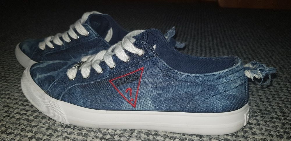 Nowe Guess tenisówki trampki Jeans dżinsy wkładka 24 cm
