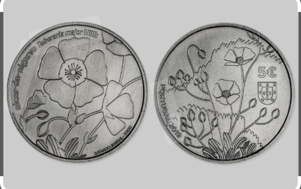 Coleção de 3 moedas "Espécies vegetais ameaçadas"