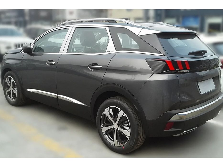Peugeot 3008 2016+ Хром накладки на дверные стойки Carmos