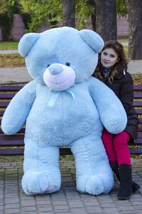 Великий плюшевий ведмедик Ветлі 200см. Двометровий плюшевий ведмідь.