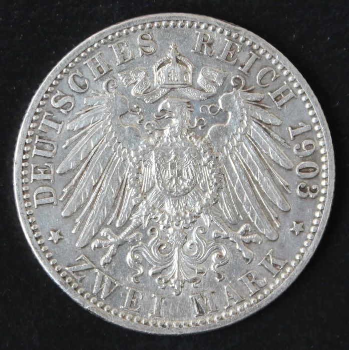 монета 2,3 марки 1903,1908,1909,1911 года