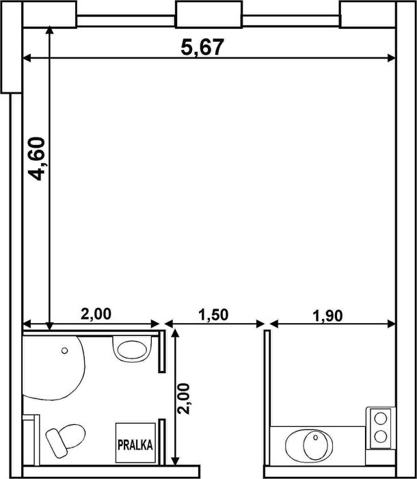 Powstańców Śląskich 52 - przy Sky Tower - studio - 36m2 wysokość 3,3m Tower - od właściciela