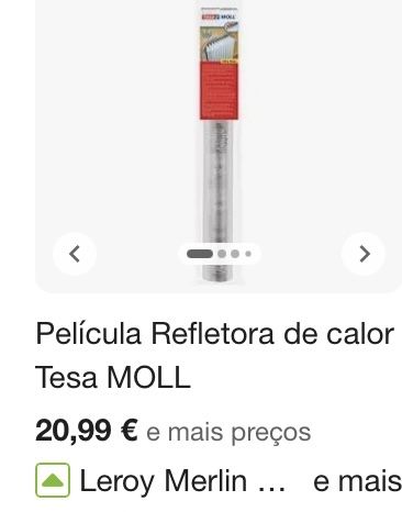 Pelicula da Tesa refletora de calor- NOVA