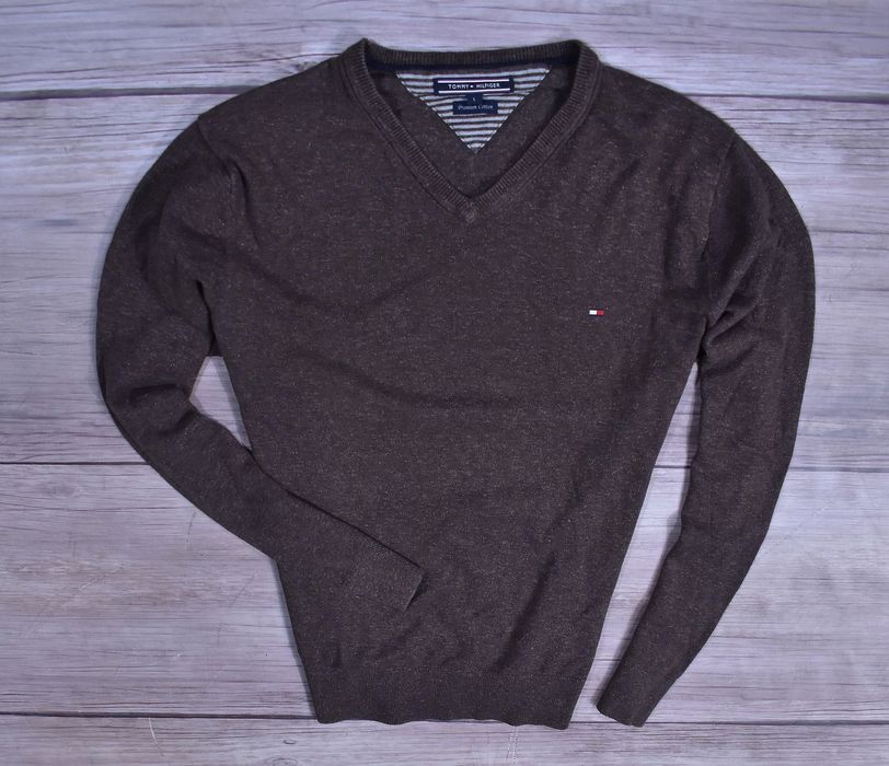 Tommy Hilfiger Męski Bawełniany Sweter Premium / L