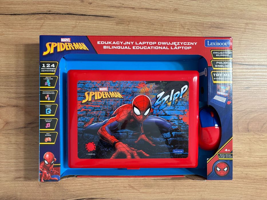 Laptop edukacyjny komputerek dla dzieci Lexibook Spiderman POL/ANG 4+