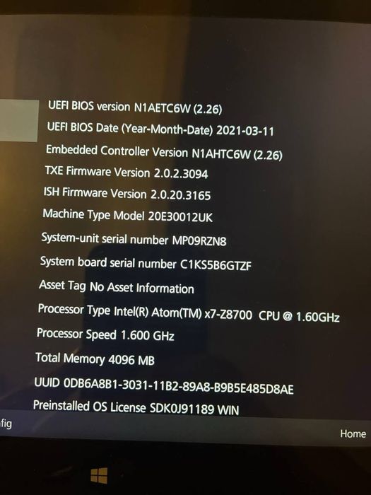 продам планшет Lenovo на виндосе