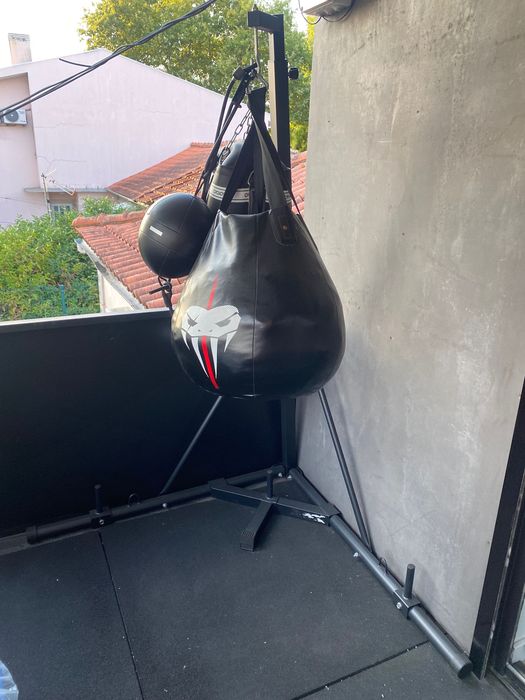Kit Completo de Boxe/MMA – Suporte + Sacos + Bola Teto Solo | 170 €