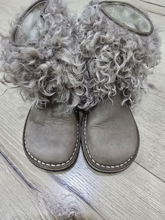 Buty botki skórzane