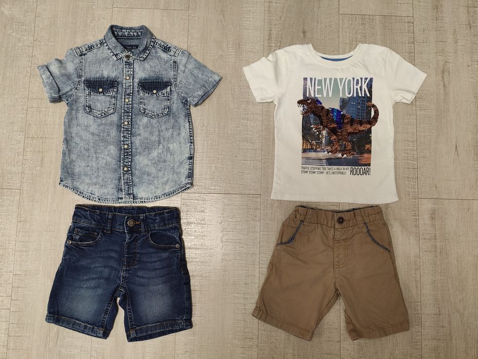 Пакет речей на хлопчика 2-3 роки 98 см шорти, майки, футболки