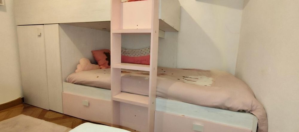 Estúdio / Beliche Criança - Branco e Rosa