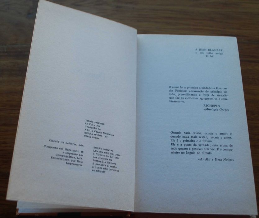 O Deus Nu de Robert Margerit