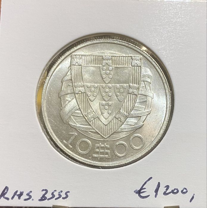 Moeda 1888 - 10$00 Escudos 1933 Soberba