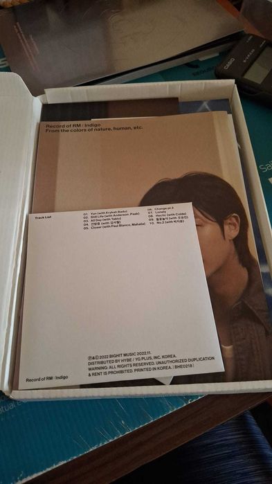 RM of BTS - [Indigo] Outer Box + Book + CD + Postcard + Photocard