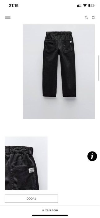 Джинси чорні zara класичні штани