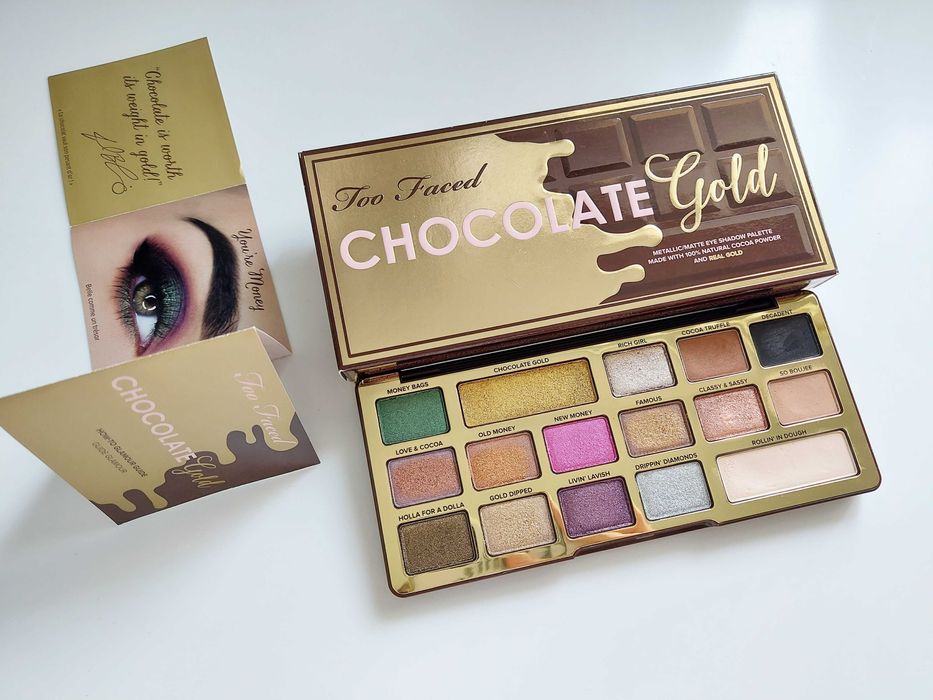 Too Faced Chocolate Gold paleta cieni do oczu