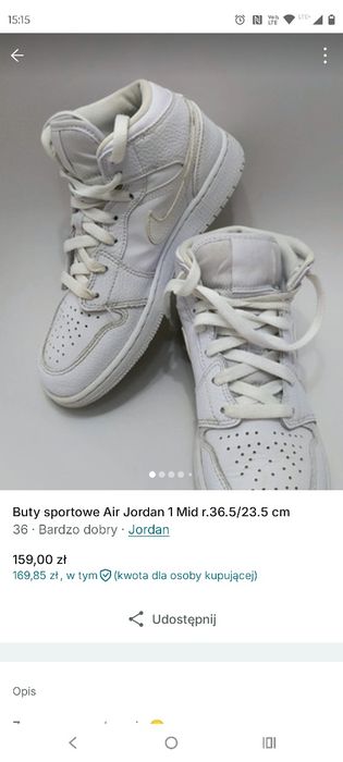 Buty sportowe Nike Jordan 36