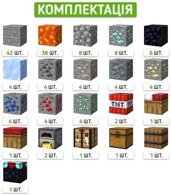 Магнітний конструктор minecraft Magnetic 143 деталі пригоди у печері