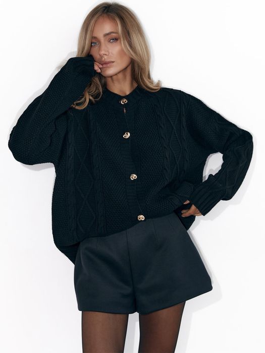 Кардиган чорного кольору One by one