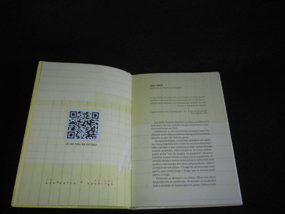 Livro Casa Vazia Manuela Costa Ribeiro Correntes d'Escritas