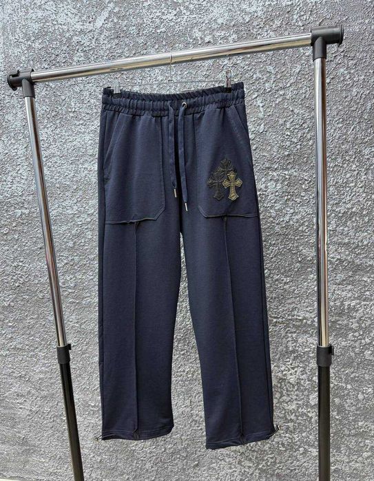 Чоловічі штани Chrome Hearts, 100% бавовна, темно-сині, Туреччина, розміри S-XL