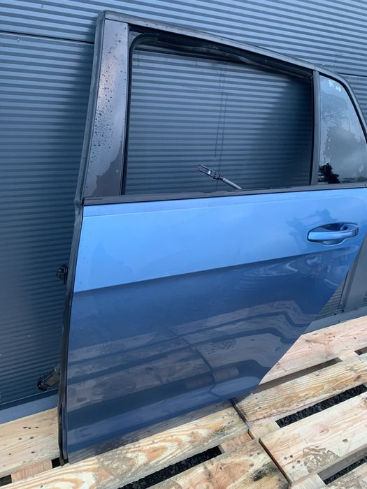 VW Golf VII 7 HB drzwi lewe tylne lewy tył niebieskie