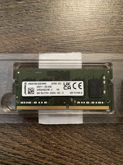 Kingston 8GB DDR4 3200MHz SO-DIMM 1Rx16 PC4-3200AA-SC0-12 (KKRVFX-MIE)