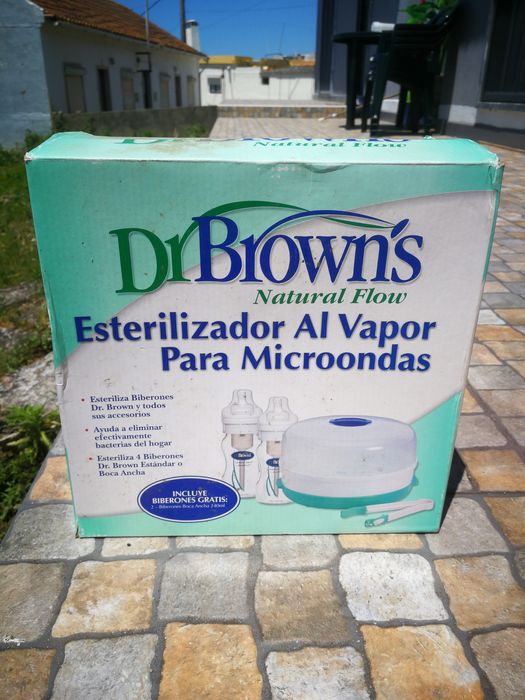 Esterilizador a vapor em microondas.