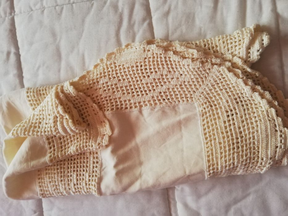 Toalha de croché - feita à mão