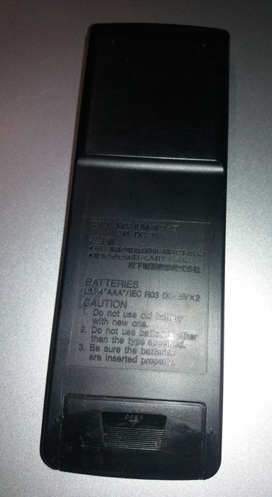 Technics RAK-SA5001P Remote Control Comando